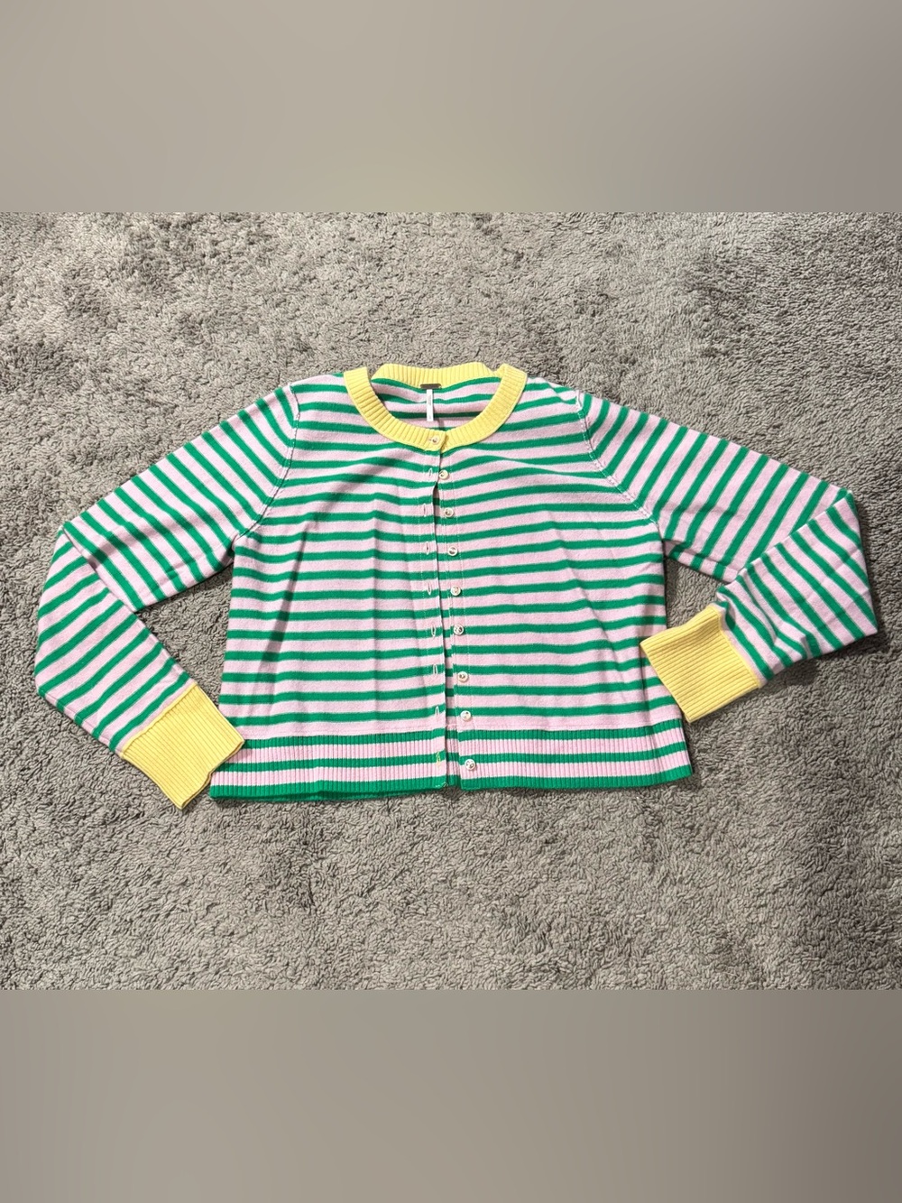 Free People Nocturnal Striped Cardi